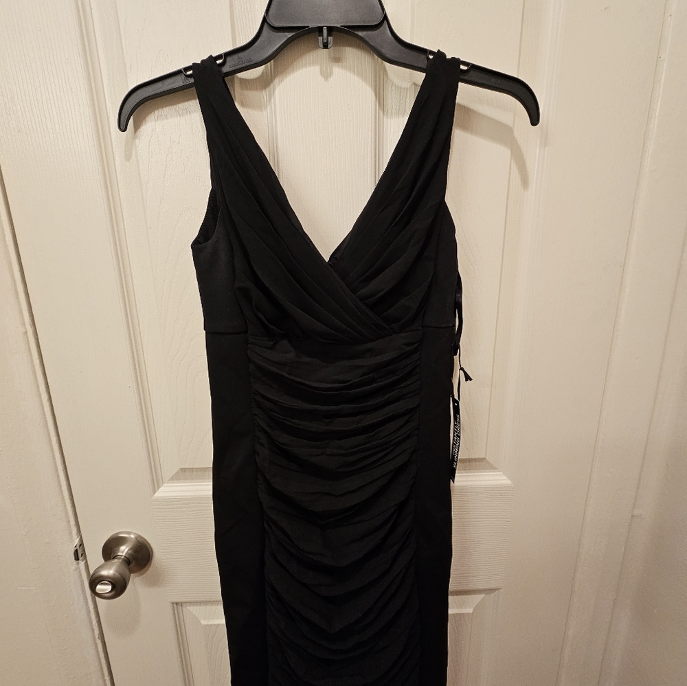 Black instantly slimming dress from White House Black Market, NWT, size 00